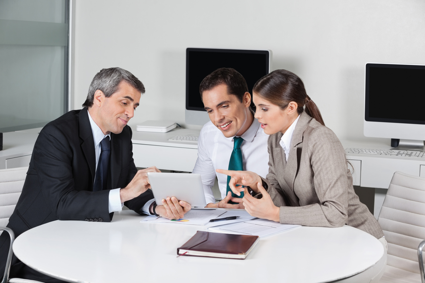 Business Tax Consultant with Tablet Computer